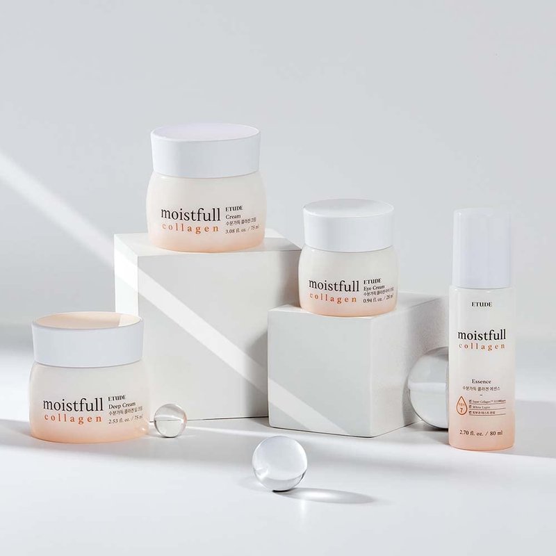 ETUDE Moistfull Collagen Sleeping Pack, Face Moisturizer, Night Cream, Super Collagen Water, Baobab Oil, Gel Texture, Deep Hydration, Korean Skin Care, Beauty (3.38 Fl Oz)