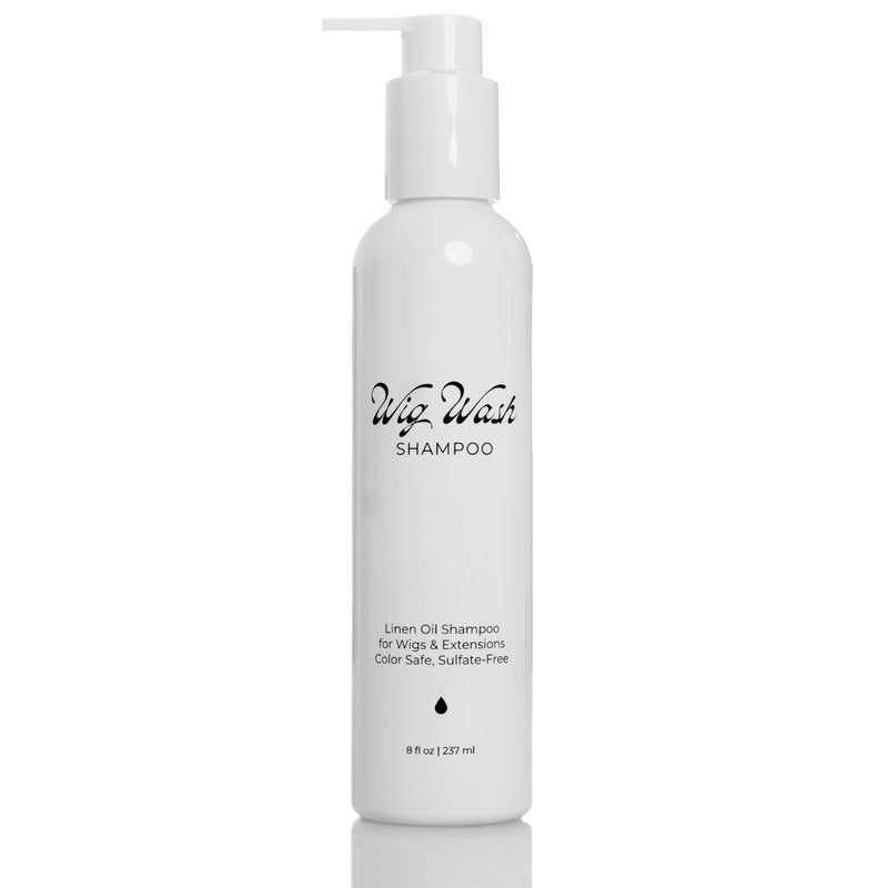WIG WASH - WIG SHAMPOO - Linen Oil Shampoo – Sulfate-Free Cleanser for Human Hair Wigs & Extensions – Color Safe, Hydrating, Lightweight – 8 fl oz
