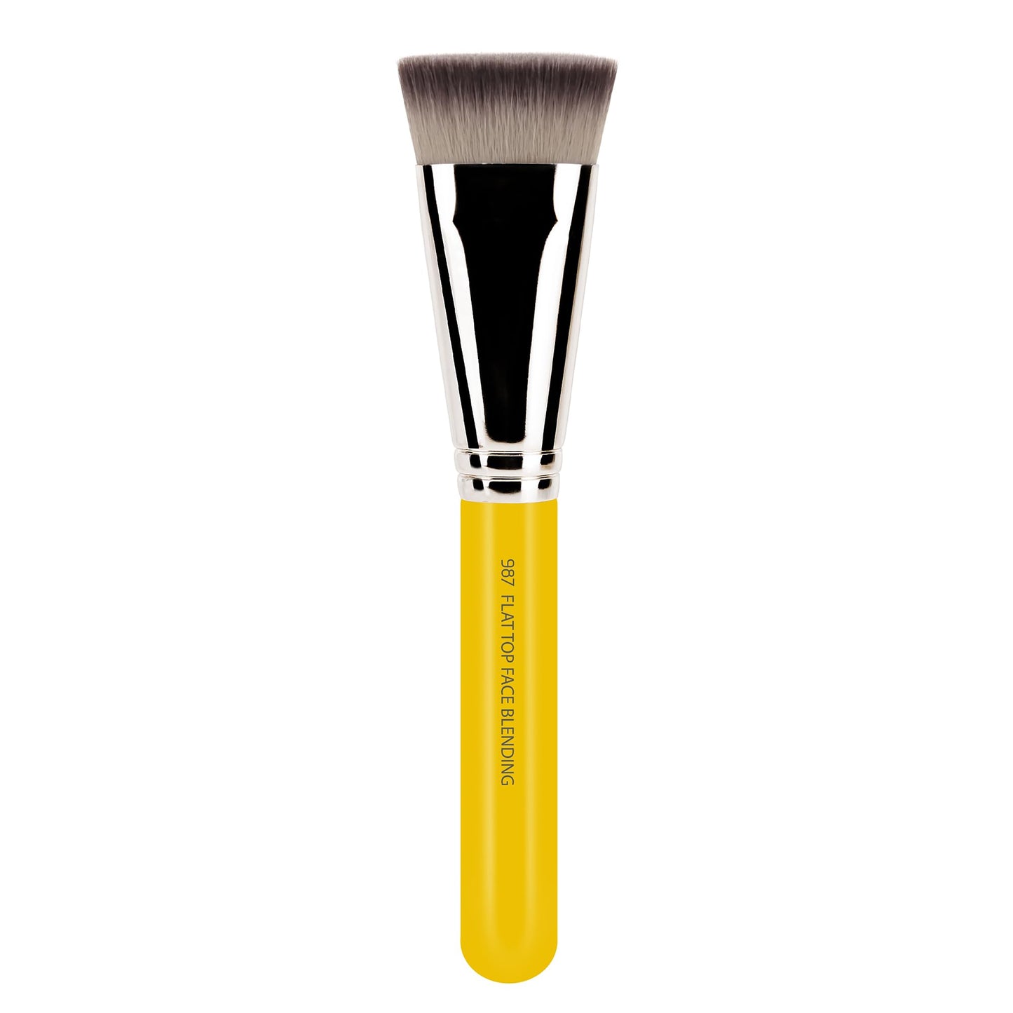 Bdellium Tools Professional Makeup Brush - Studio Series 987 Face Blending - With Soft Synthetic Fibers, For Sculpting Cheekbones and Adding Dimension (Yellow, 1pc)