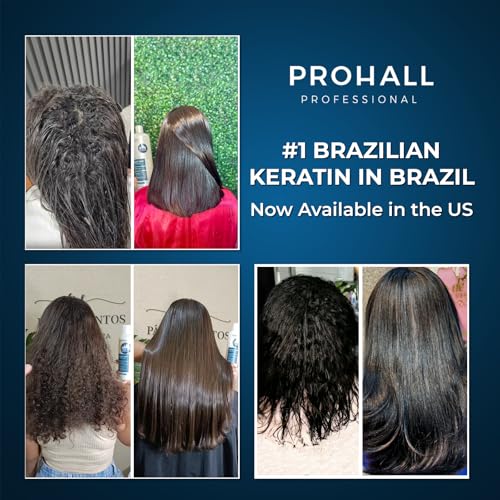 Brazilian Keratin Treatment Blowout Complex-PROHALL SELECT ONE 10.1oz/300ml-Formaldehyde Free Keratin Hair Treatment at Home-Queratina Brasile?a Keratina Para Alisar el Pelo Sin Formol