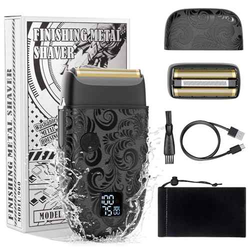 Bestauty Electric Foil Shaver for Men, Travel Razor with Enhanced Triple Head [Ultra-Close Shave], Wet & Dry Beard Shaver, Rechargeable and Cordless Bald Head Shaver, Gifts for Men Father's Day Gift