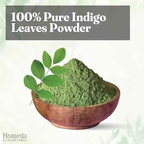 Indigo Powder for Hair Organic (7 oz - 200g) Pure Indigo Hair Dye Neela Powder, Indigofera Tinctoria Herbs - Color your Hair Black (0.45 lb)