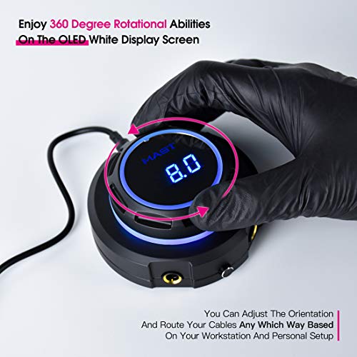 Mast Tattoo Machine Kit Rotary P10 Pen Halo Power Supply Pro Cartridges Needles (TZ367-1)