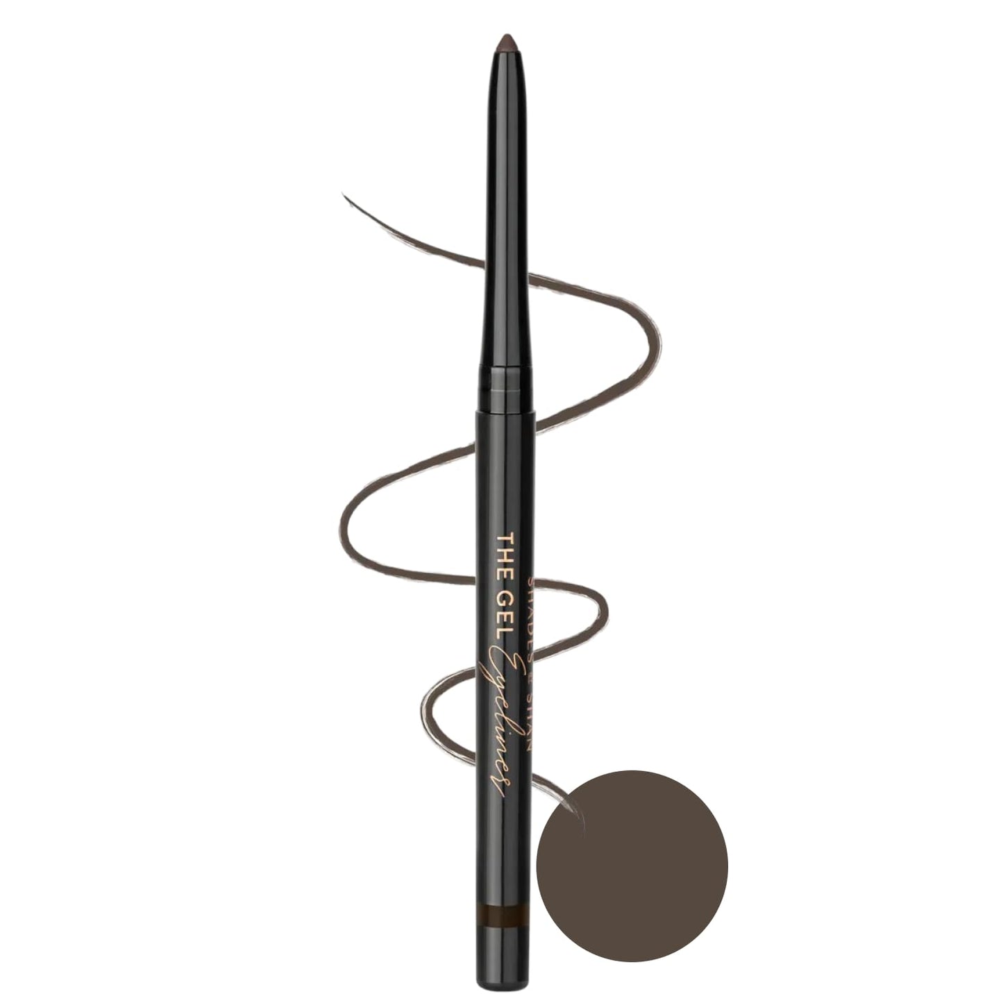 Shades By Shan The Gel Eyeliner, Long-Lasting Smudge-Proof Formula, Vegan, Brown Sugar