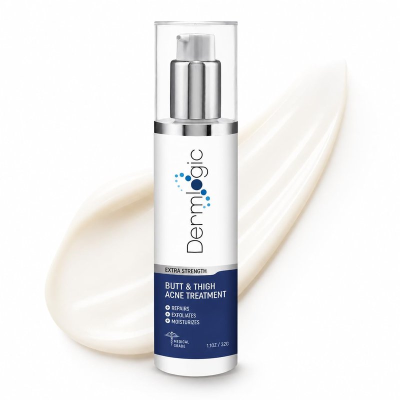 Butt & Thigh Acne Treatment - Fights Acne, Pimples, Zits, Blackheads and Ingrown Hairs for the Buttocks and Thigh Area. Fades Away Dark Spots, Acne marks. Prevents Future Breakouts. 6.09 oz