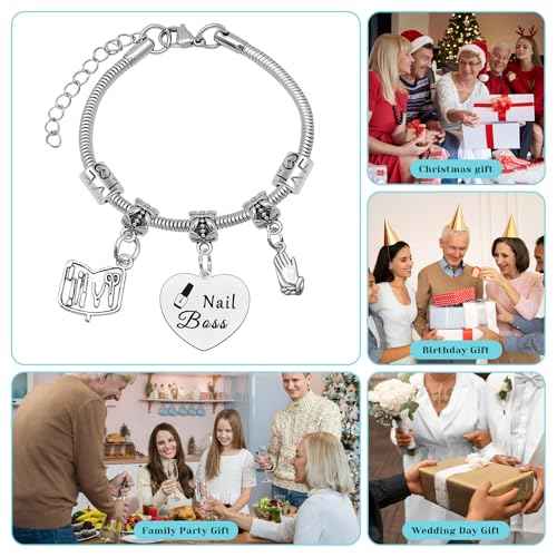 Nail Technician Gift Nail Artist Appreciation Gift for Women Nail Tech Gifts Nail Gifts for Nail Boss Jewelry Nail Lovers Gift Manicurist Graduation Gifts Birthday Christmas Gift for Her