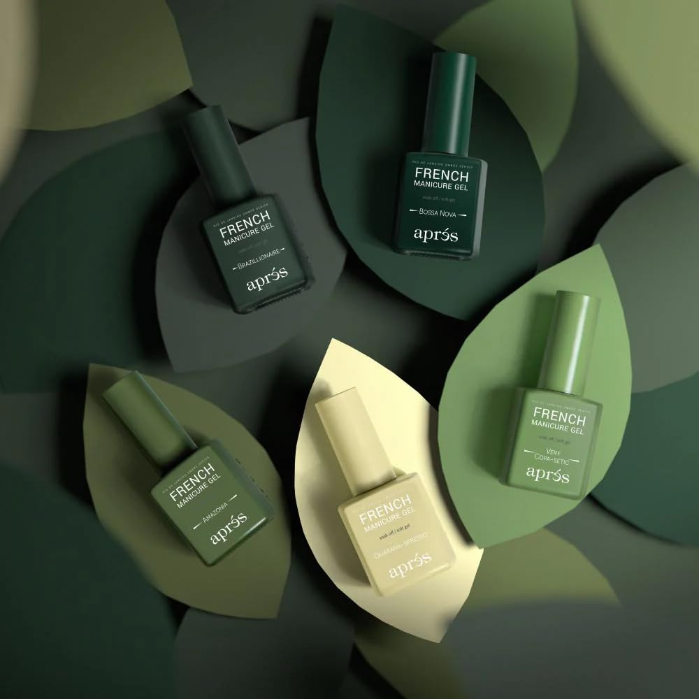 Apres Nail French Manicure Set - Rio De Janeiro | 5 Ombre Colors, 15mL Each