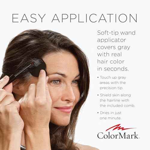 ColorMark Pro Ash Blonde Liquid Gray Root Touch Up Wand Applicator, Real Hair Color