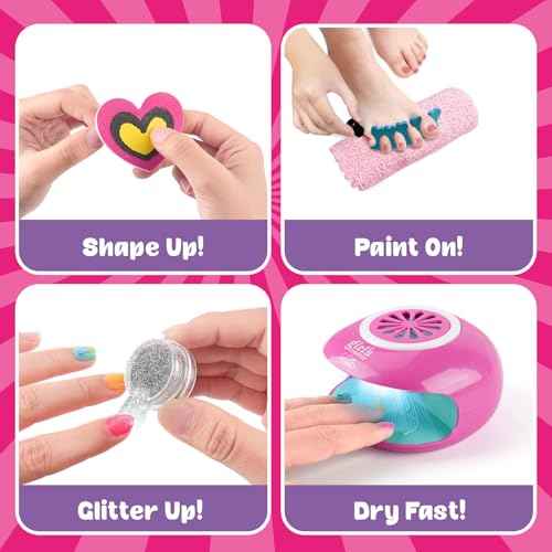 Kids Spa Day Kit For Girls, Spa Kit For Girls Ages 8-10-12, Kids Foot Spa Manicure Pedicure, Girls Pedicure Spa Kit For Kids With Kids Spa Set For Girls Christmas Birthday Gift