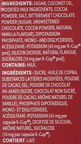 Tim Hortons Original Hot Chocolate, Single Serve Keurig K-Cup Pods, 10 Count