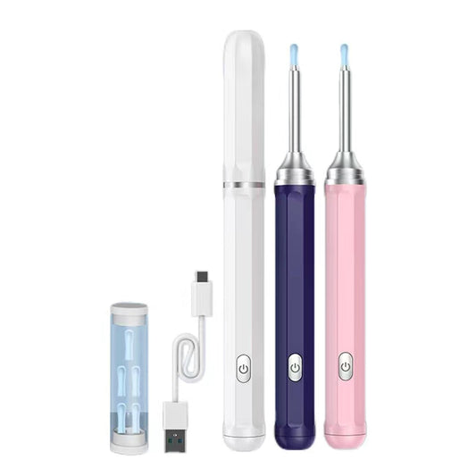 SHUWRWB Ear Wax Removal Tool - Visual Ear Sampler with 1080P HD and Ultra Wide Angle Camera,Ear Picker with High-Speed Transmission WiFi,Ear Cleaner with 3-Axis Gyroscope (Pink)