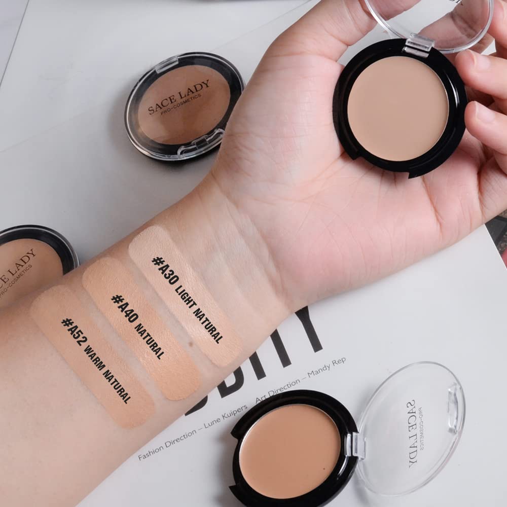 Full Coverage Concealer Cream - Waterproof Matte Makeup for Dark Spots & Under Eye Circles | 3 Pack, Light Natural (3×5g)