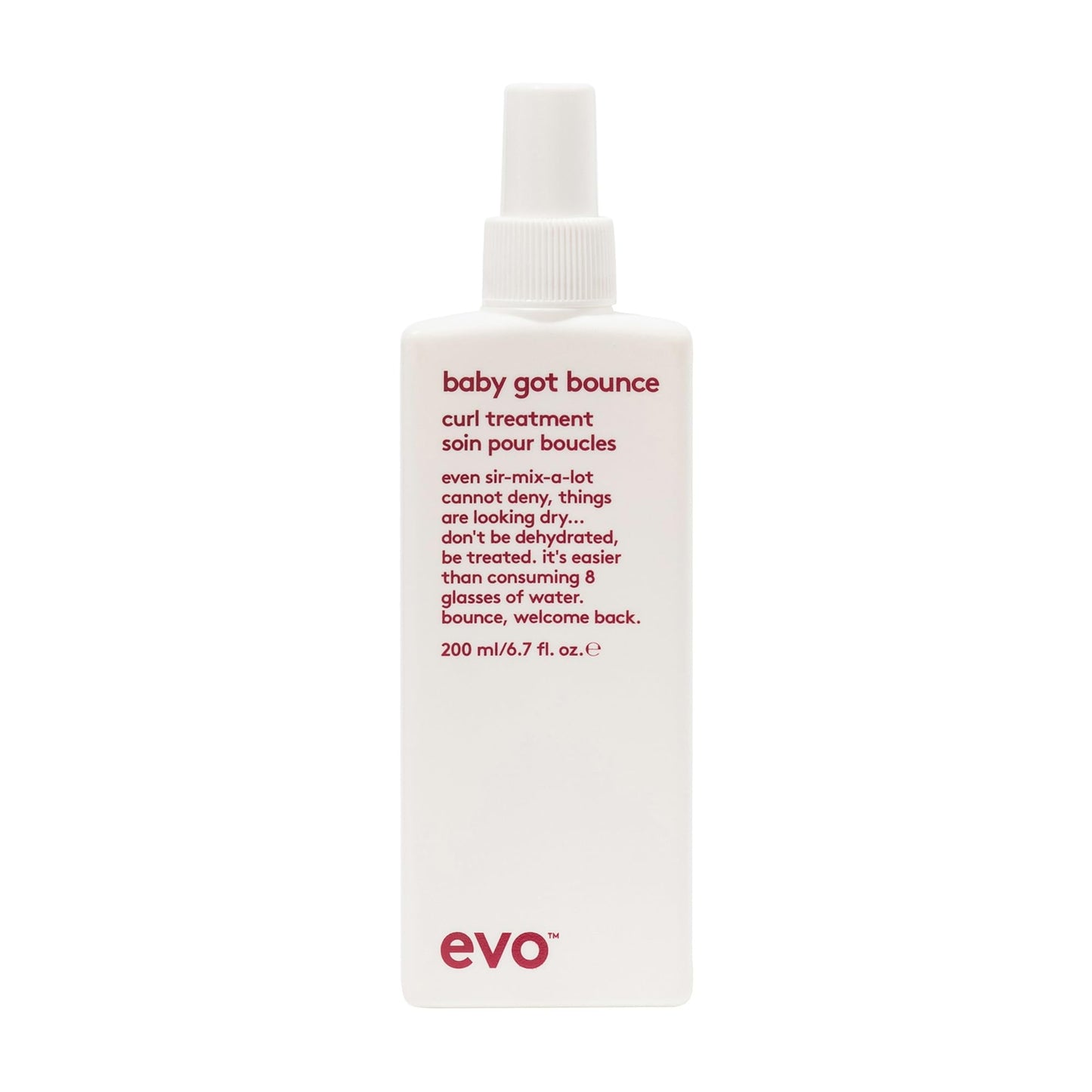 EVO Baby Got Bounce Curl Treatment - Anti Frizz Hair Treatment for Wavy & Curly Hair - Moisturizes, Repairs & Detangles - 6.8 fl oz