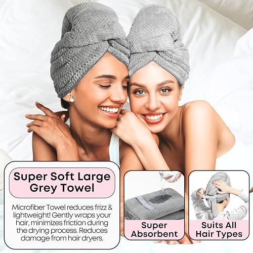 Bath Set for Women Christmas Beauty Spa Relaxation Kit: Includes Rice Shampoo Bar, Body Wash Bar, Soap Bar Holder, Wide-Tooth Hair Comb, and Microfiber Hair Towel ? Perfect Bath Xmas Gifts for Women