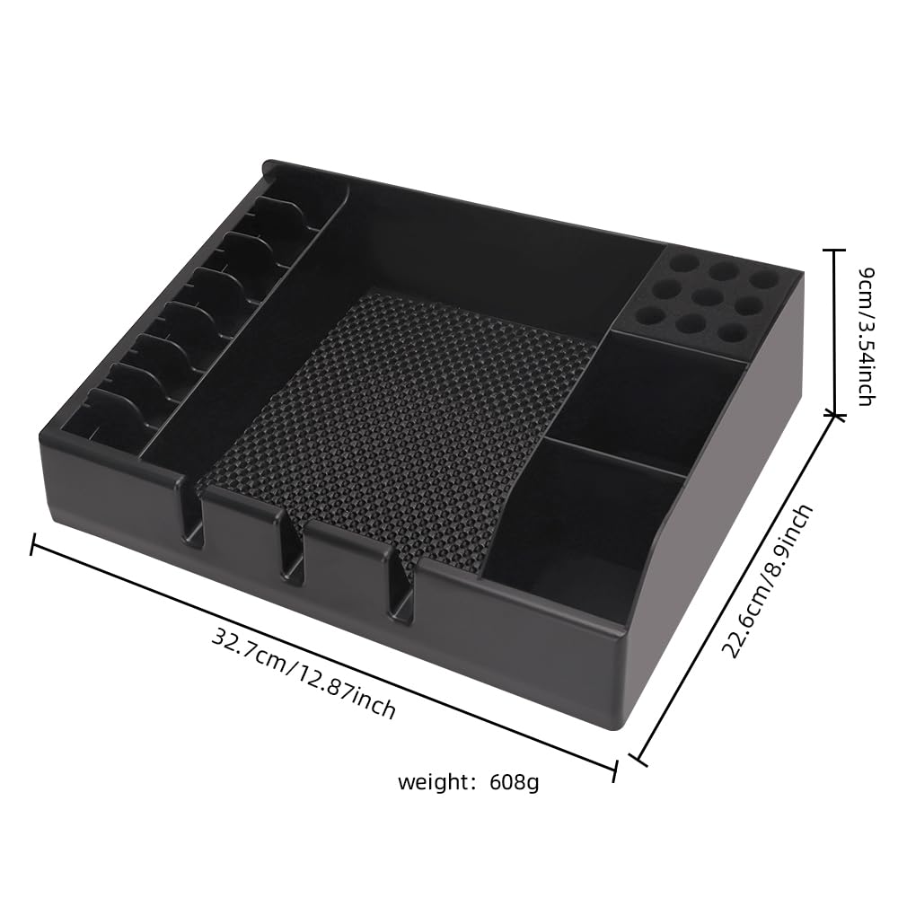 Barber Clippers Tray Station Hair Trimmer Holder Multifunctional Razors Case Stylist Hairdressing Combs Clips Scissors Holder(12.87" X 8.9")