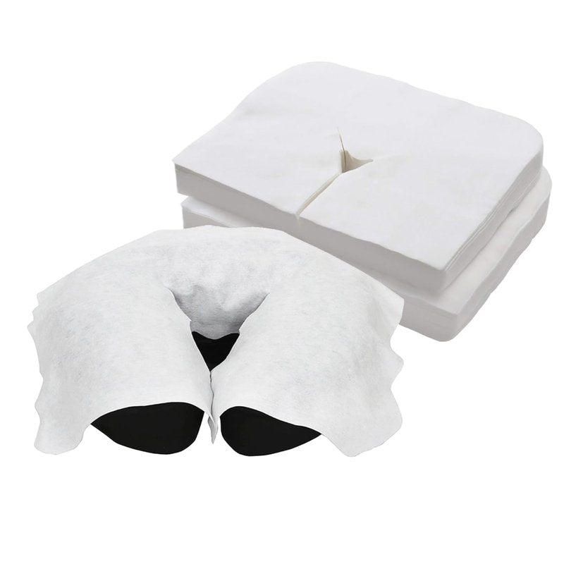 BodyMed Disposable Face Cradle Covers - 1 Pack of 100 Sheets - Medical-Grade, Ultra Soft, Luxurious, Non-Sticking Massage Face Covers/Headrest Covers for Massage Tables & Massage Chairs