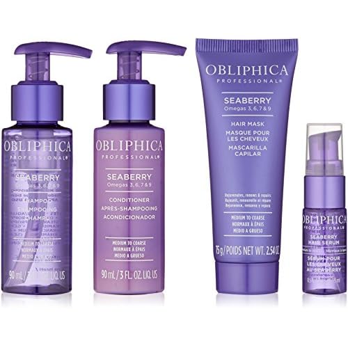 Obliphica Seaberry Medium To Coarse Travel Kit - Elevate Your Hair Care On the Go