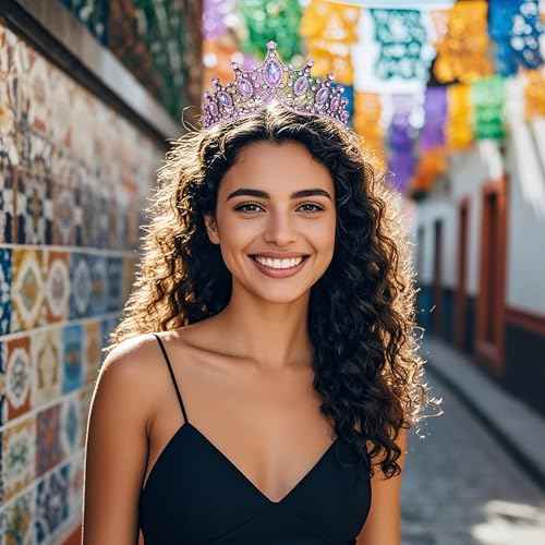 Kamirola Baroque Queen Crown,Rhinestone Wedding Bridal Crown and Tiaras Crystal Headband For Birthday Prom Pageant Party halloween¡¦ TR09