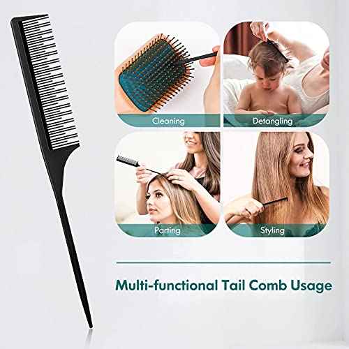 Hair Brush,Hair Brushes for Women Men Kids,Natural Wooden Paddle Detangler Brush and Small Travel Styling Brush Set for Curly Thick Thin Fine Wet Dry Hair Detangling Smoothing Massaging Blowdrying