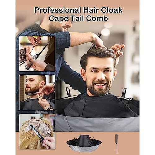 Lictin Hair Cloak Cape Black - Haircut Cape Umbrella Waterproof