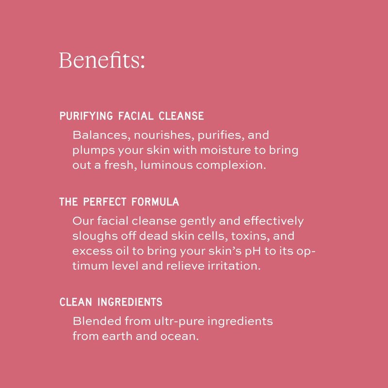 Aleavia Purifying Facial Cleanse – Fragrance-Free Organic & All-Natural Prebiotic, Vegan Face Wash – Nourish your Healthy Skin Microbiome – 8 oz. (New Formula)