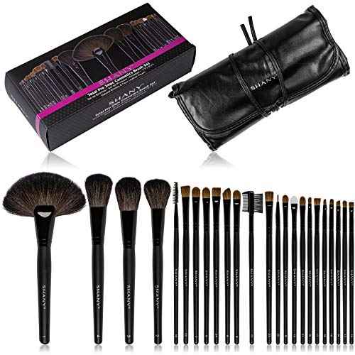 SHANY Makeup Brush Set Studio Quality Total Pro Make up Brushes with Pouch- Cosmetics applicator for Foundation, Powder, Eyeshadow, Concealer, Liner and more - 24 Count