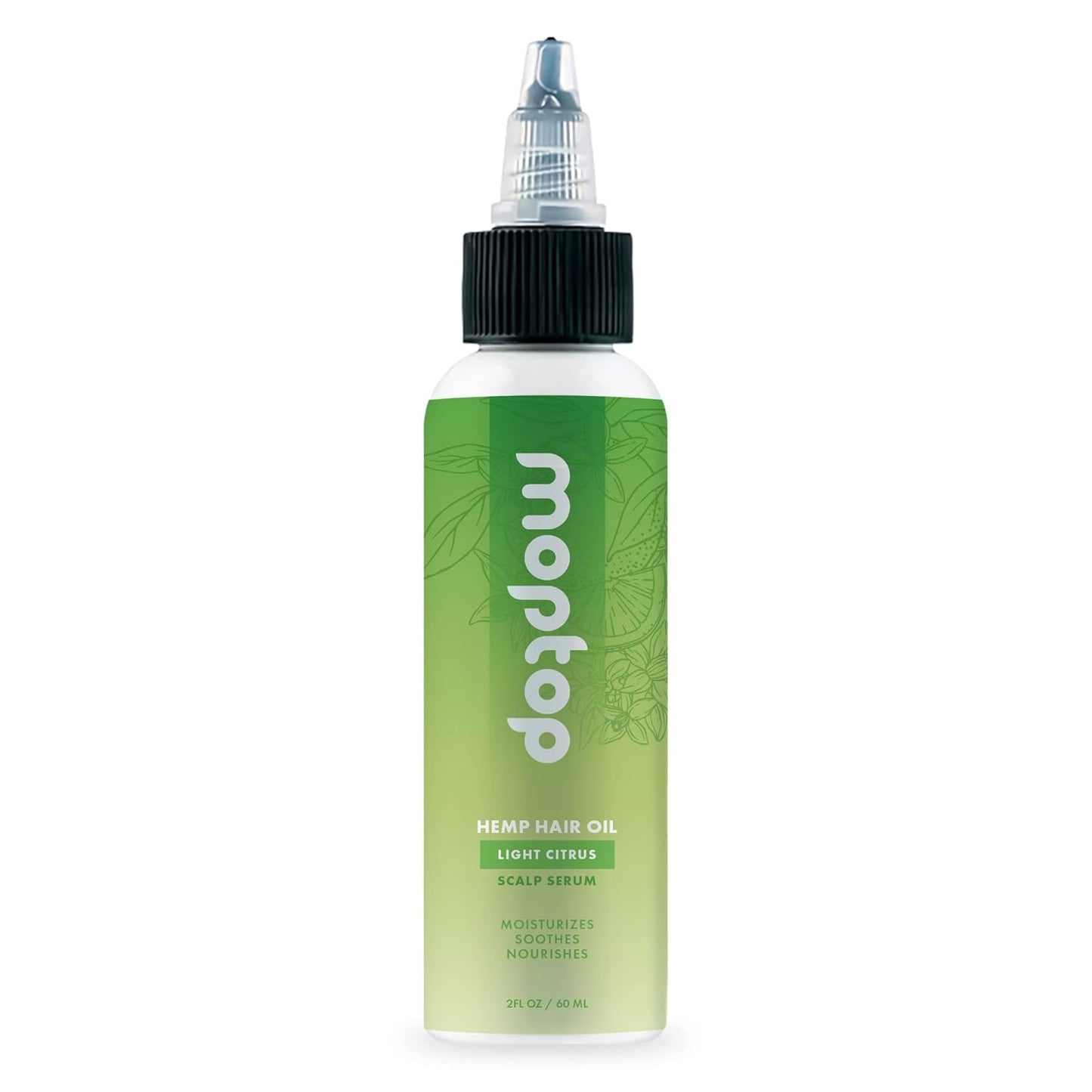 Hemp Seed Oil for Hair - Natural Dry Scalp Treatment & Moisture Boost | Light Citrus, 2oz