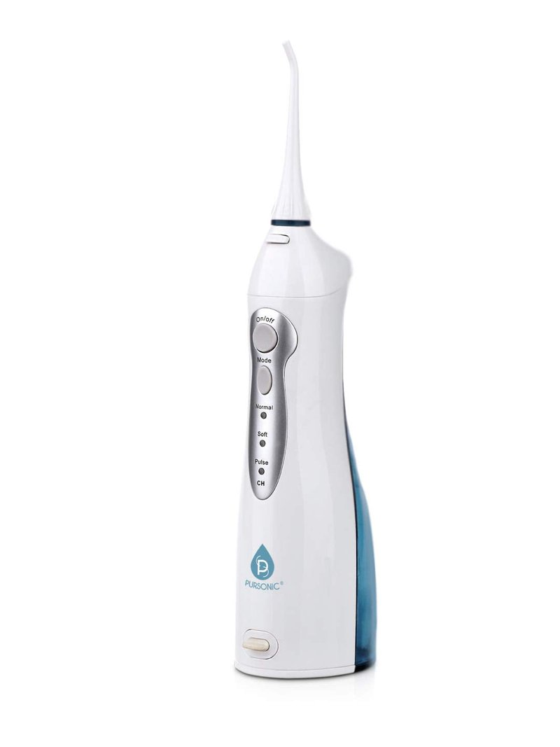 Pursonic USB Rechargeable Oral Irrigator Water Flosser, Helps Remove Plaque and Dilute Harmful Toxins.