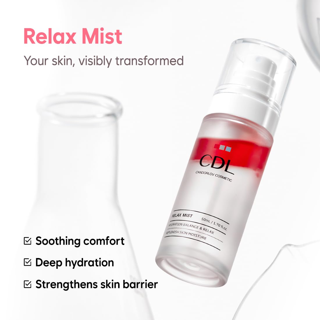Korean Hydrating Toner for Face, Facial Skin Niacinamide Toner Spray, Brightening Glow Face Toner for Women, Moisturizing Toner for Sensitive Dry Skin with Panthenol & Dragon Blood (1.7 fl oz)