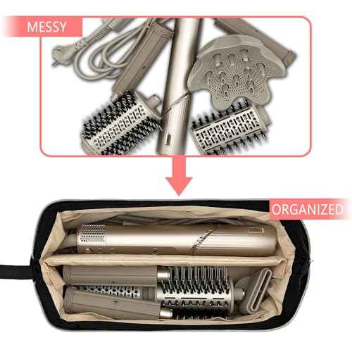 Hair Tools Travel Bag for Shark Flexstyle | Portable Carrying Case for Dyson Airwrap Hair Dryer Brush Revlon Hair Tools | Waterproof Dustproof Shockproof Flat Curling Iron Travel Organizer