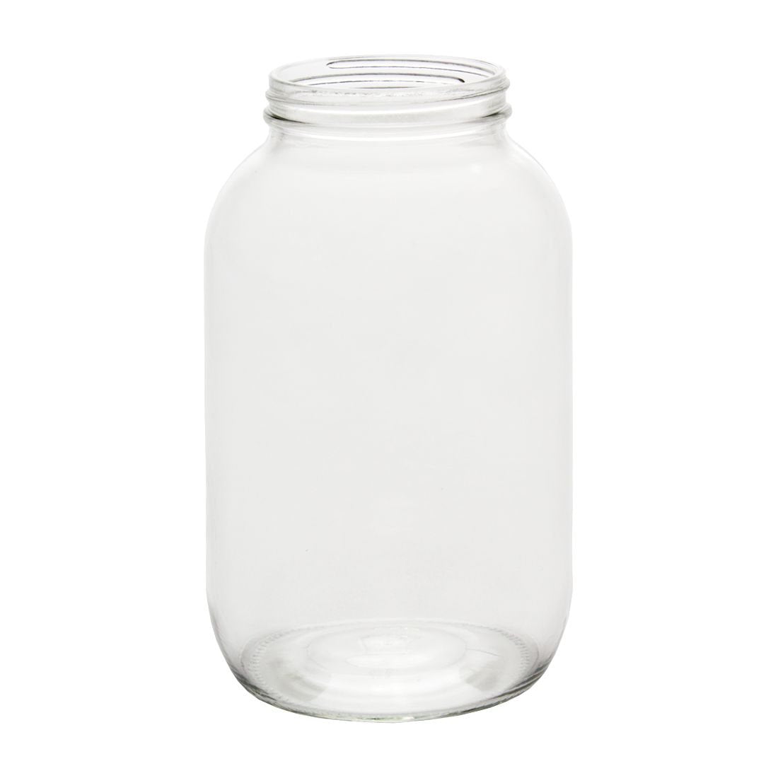 North Mountain Supply 1/2 Gallon Glass 83 CT Canning Jar with White Metal Lid