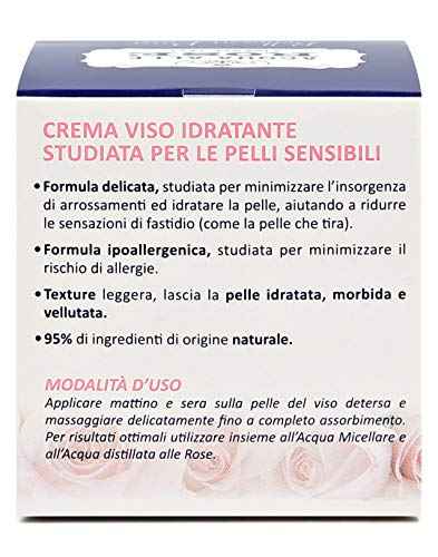 Roberts:"Acqua alle rose" Moisturizing Lenitive Face Cream 50ml 1.69fl.oz [ Italian Import ]