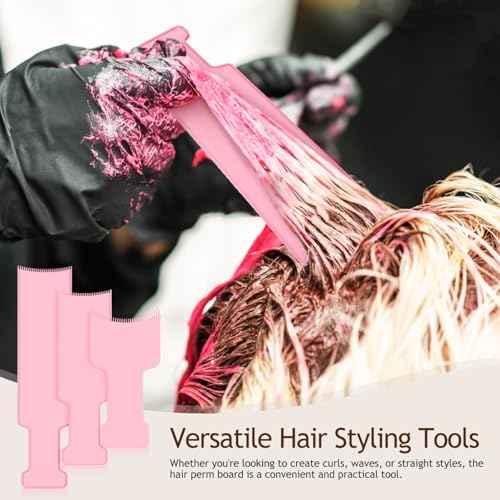 3 Pcs Balayage Boards Hair Coloring Board Highlighting Comb Hair Dye Kit Hair Highlighting Kit Long Board Coloring Set for Home Salon