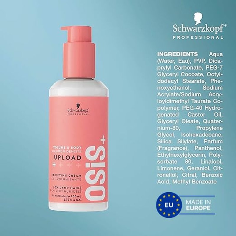 OSiS+ Upload Volume Cream - Lightweight Volumizing Hair Treatment with Heat Protection | 5.1 oz