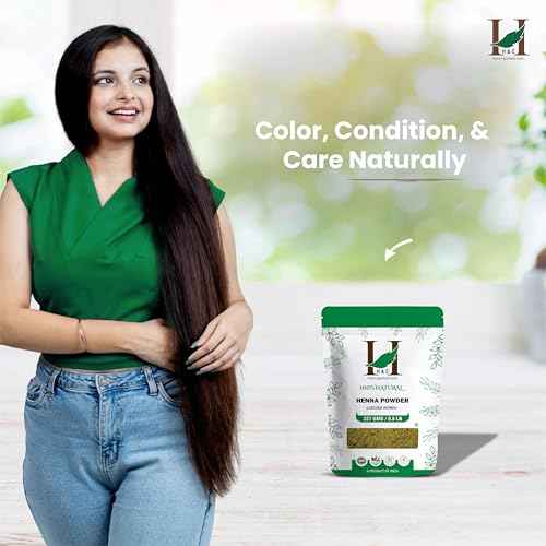 H&C 100% Natural and Pure Henna Powder/Lawsonia Inermis 227 gms (1/2 LB) for Hair