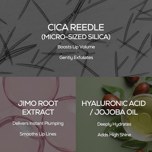 VT COSMETICS Reedle Shot Lip Plumper, Hydrate & Volumize Lip Gloss, Smooth Lip Wrinkles, Korean Lip Plumper, High Shine, Lip Enhancer, Hyaluronic Acid, Stocking Stuffers. 0.15 oz. (Rose Berry)