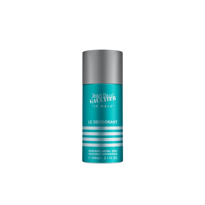 Jean Paul Gaultier Le Male Deodorant Spray - Long Lasting Cologne Scented Protection for Men with Fresh Mint, Lavender & Vanilla - Mens Deodorant Spray, 5.1 oz