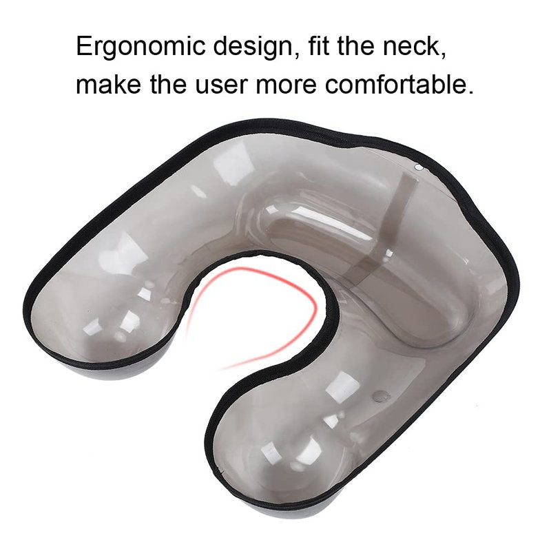 GOTOTOP Salon Hairdressing Neck Tray PVC Hair Coloring Shoulder Support Cover Hair Cutting Shoulder Catcher Neck Tray for Perming Black 12.2x12.6inch