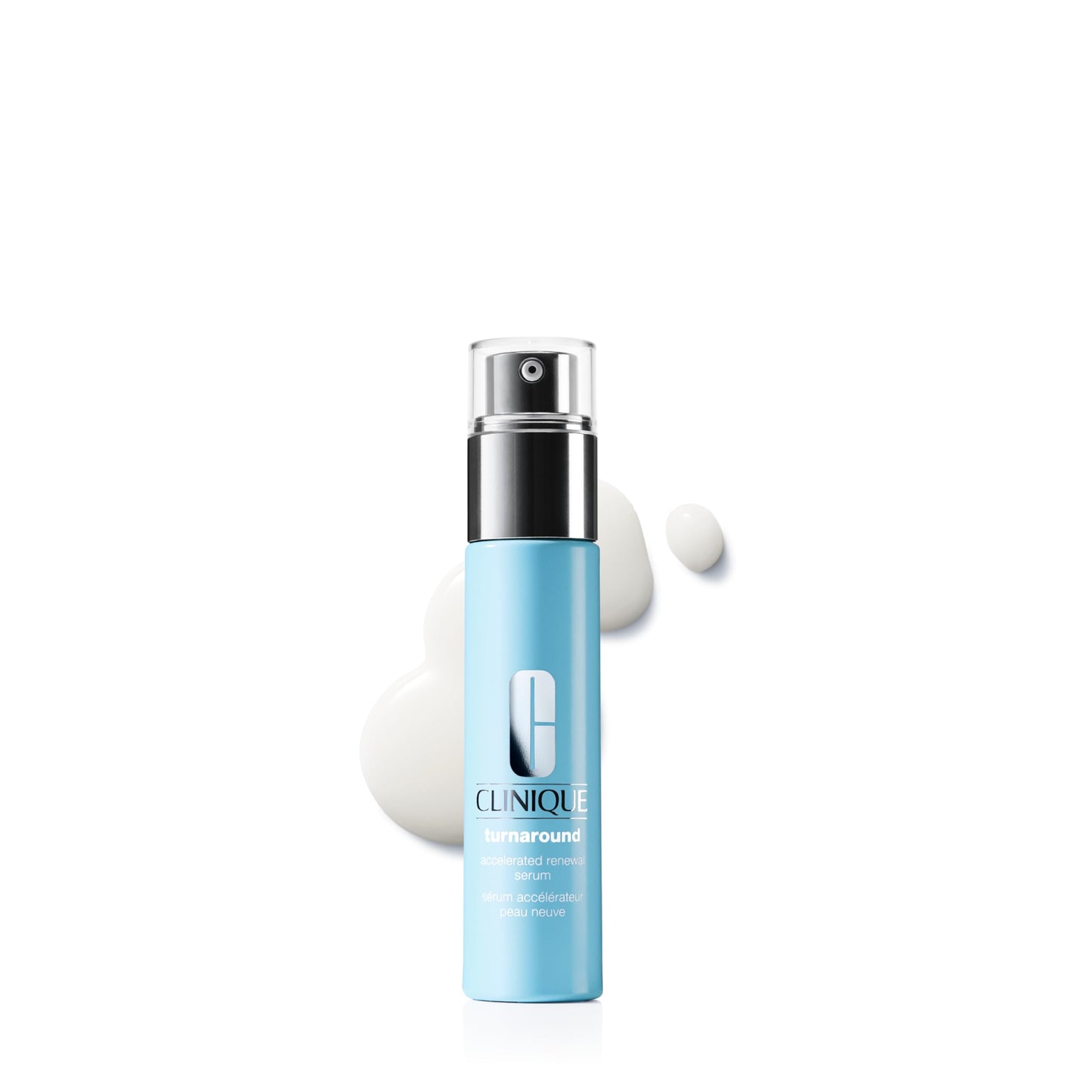 Clinique Turnaround Accelerated Renewal Face Serum | Exfoliating + Smoothing, 1 Fl Oz