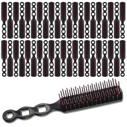 80 Pcs Hair Brushes for Homeless Individually Wrapped for Curly Hair, Women Kids Hotel Homeless Nursing Charity(Pink, 80 PCS)