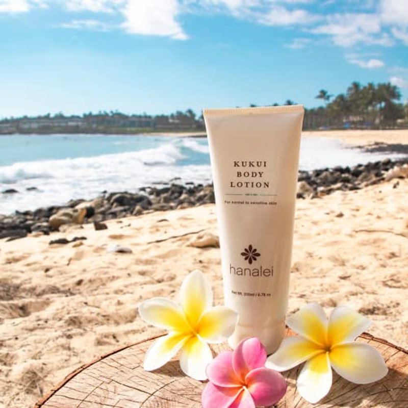 Hanalei Cruelty-Free Kukui Oil Body Lotion ? Paraben-Free, Dye-Free Moisturizer with Kukui Nut Oil, Shea Butter & Jojoba for Hydrated, Soft, Nourished Skin ? Travel-Friendly Size 80 ml