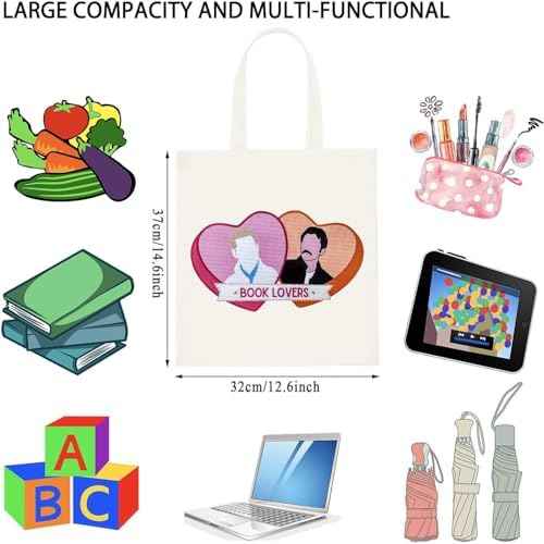 WCGXKO Novelty Movie Themed Charlie Swan Carlisle Cullen Book Lover Tote Bag