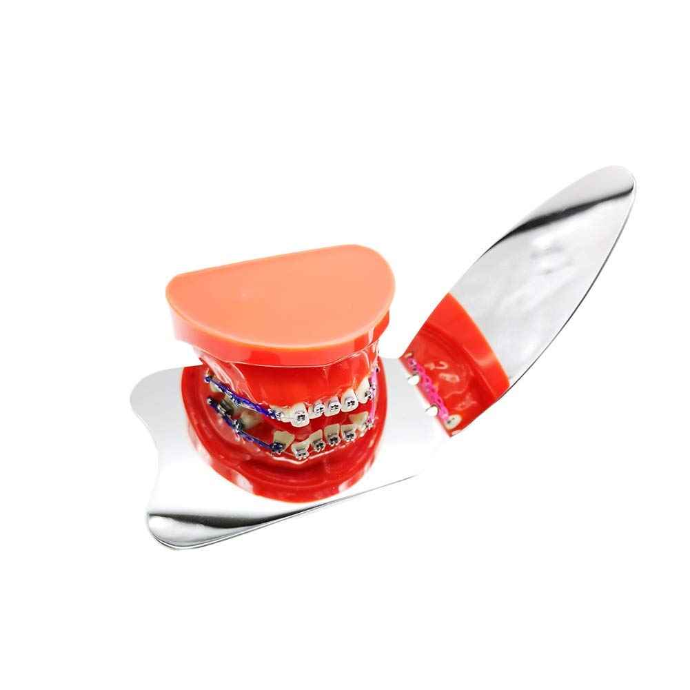 Sino Dental Intraoral Mirrors Dental Photography Mirror Double Side Photographic Reflector,Anti- sctraching Surface,Rhodium Plated