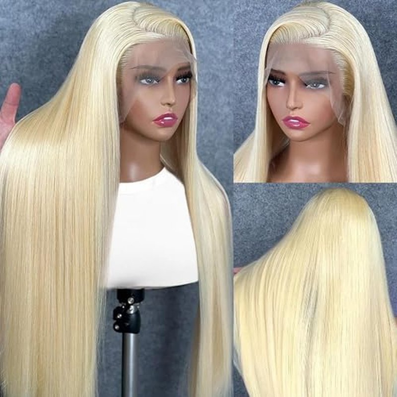 BZN 613 13x6 Lace Front Wig Human Hair 28 Inch 200 Density 613 Lace Frontal Wig Blonde Wig Human Hair Straight 613 HD Lace Frontal Wig Pre Plucked With Baby Hair