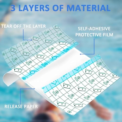20 Rolls Tattoo Aftercare Bandage Warp Waterproof (2", 4",6",8",10" Wide) Second Skin Tattoo Cover Up Tape Tattoo Healing Wrap Tattoo Supplies for Swimming, Shower, Wound Initial Healing