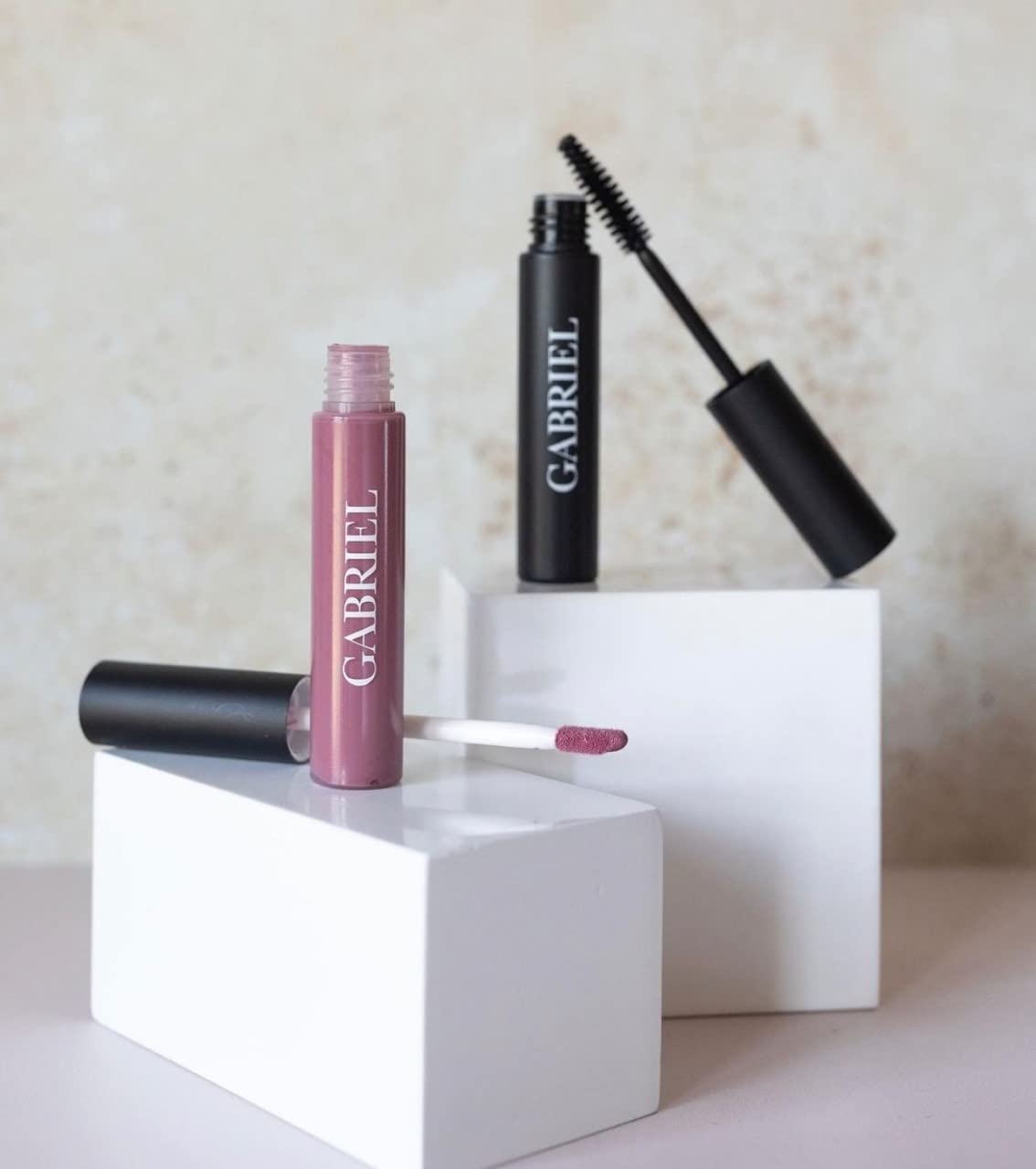 Gabriel Cosmetics Mascara (Black), Natural, Paraben Free, Vegan, Gluten free, Cruelty free, No GMO, Voluminous full lashes, Non flaky, Water resistant, 0.25 Fl Oz.