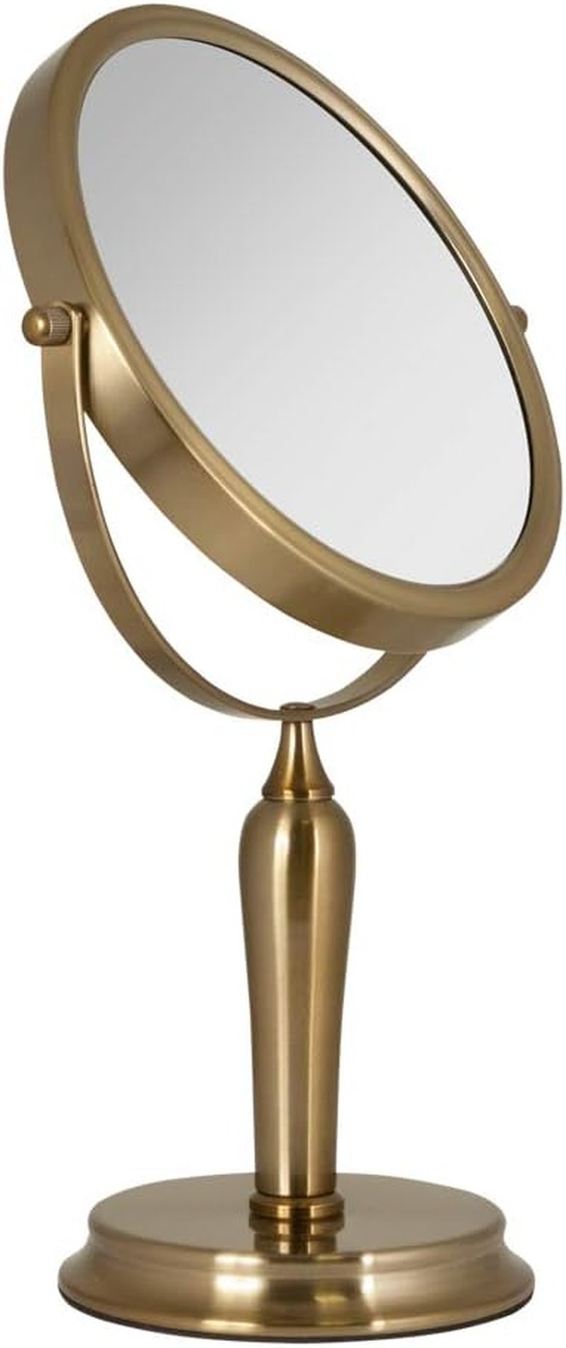 Zadro 8.75” Round Makeup Mirror - 5X/1X Magnifying, Rotating Design for Easy Use