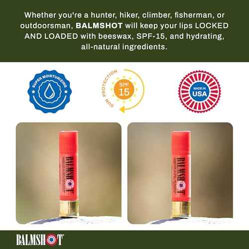 BALMSHOT Lip Balm 4 Pack (Fruit Combo (Variety Pack))