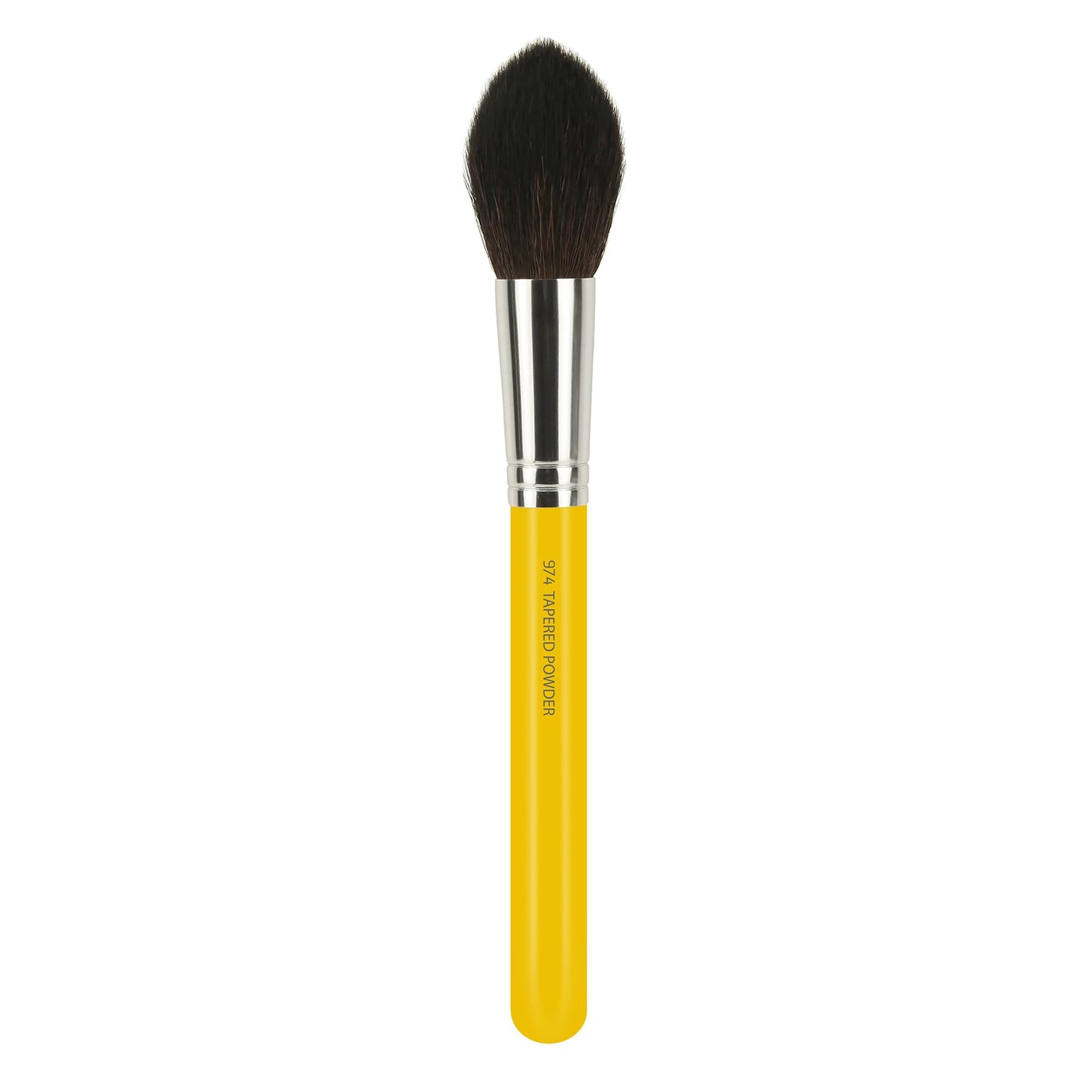 Bdellium Tools Professional Makeup Brush - Studio Series 974 Tapered Powder - With Soft Synthetic Fibers, For Sculpt & Shape (Yellow, 1pc)