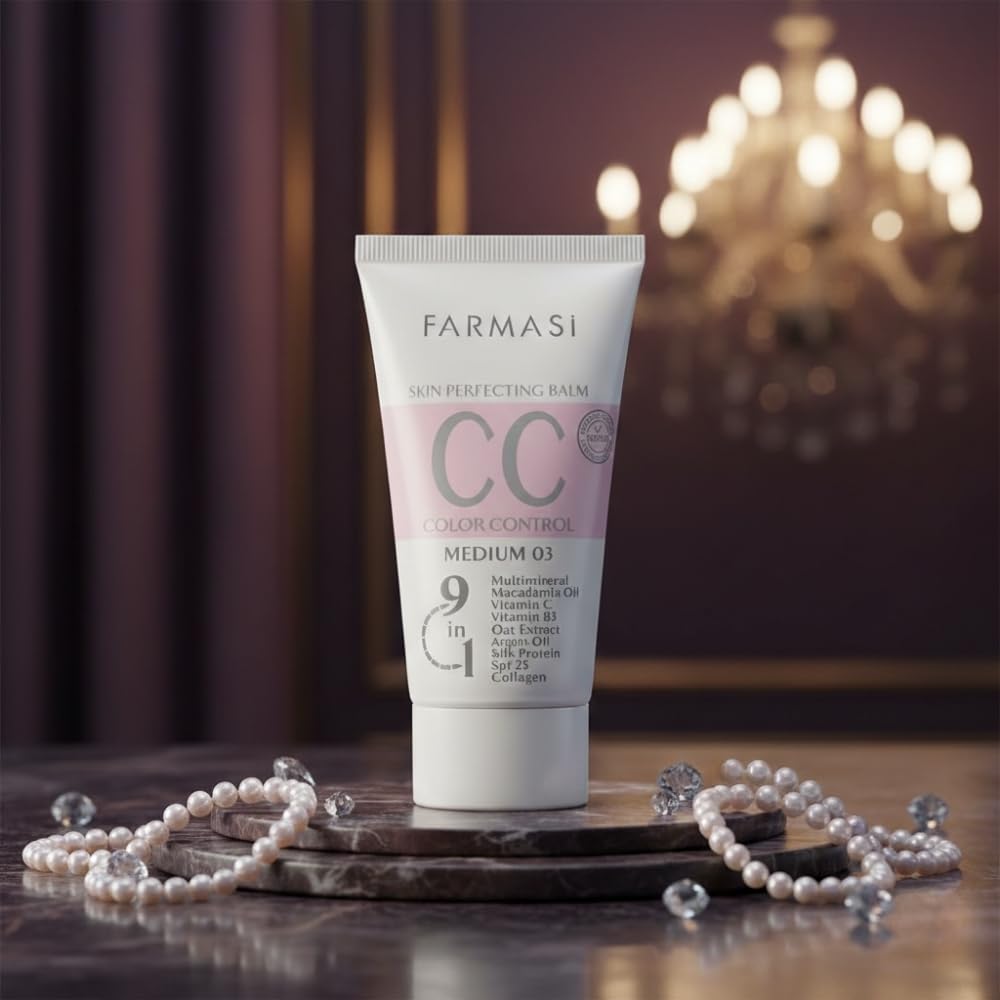 Farmasi CC Cream, Hydrating, Light Coverage, SPF 25, Medium, 1.7 fl oz